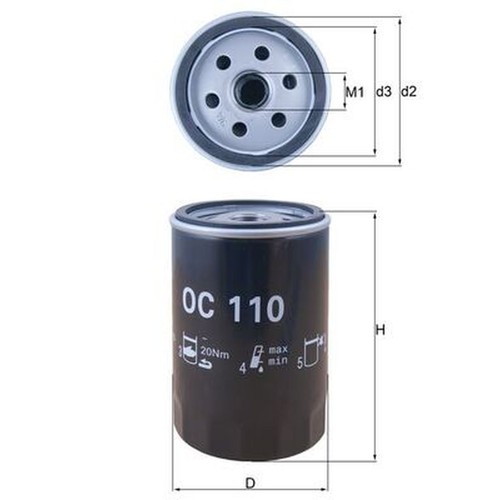 Oil filter for - oil, saloon
